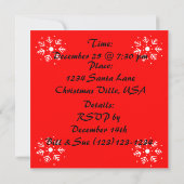 Kieuwrendierkerstuitnodiging Kaart (Achterkant)