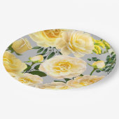 kieuwrozenkoraal op grijs papieren bordje (Gekanteld)