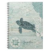 Kieuwstaartschelp Kreukschopvis Blauw drift Notitieboek (Voorkant)