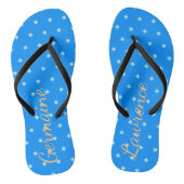 Kieuwstaren op blauw of op kleur teenslippers (Voetbed)
