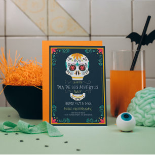 Kieuwsuikerskull Dia De Los Muertos Kaart