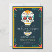 Kieuwsuikerskull Dia De Los Muertos Kaart (Voorkant)