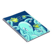 Kieuwt de Octopus: Perfecte koffie (blauw) Notitieboek (Rechterzijde)