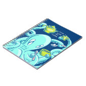 Kieuwt de Octopus: Perfecte koffie (blauw) Notitieboek (Linkerzijde)