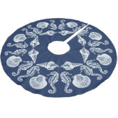 Kieuwtapespiegels Witte blauwe borstelpels Kerstboom Rok (Gekanteld)