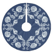  Kieuwtapespiegels Witte blauwe borstelpels Kerstboom Rok (Voorkant)