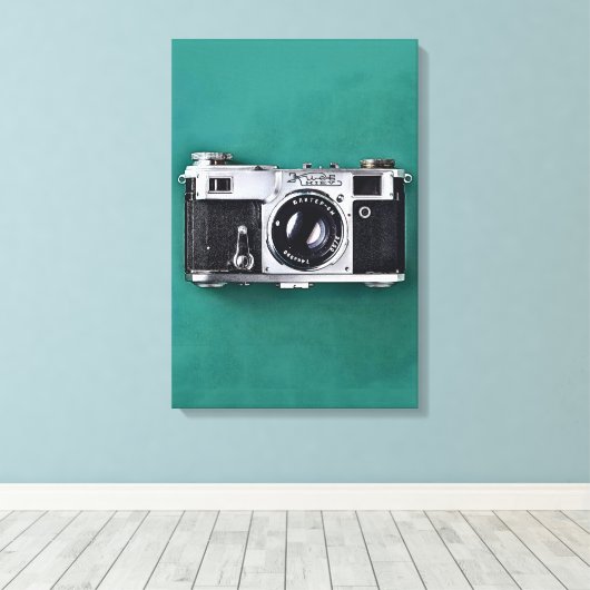 Kiev 4 klassieke film camera print (Insitu (Houten vloer))