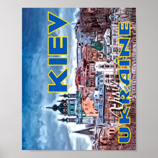 Kiev, bezoek Oekraïne Poster (Voorkant)