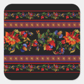 Kiev Black Vierkante Sticker (Voorkant)