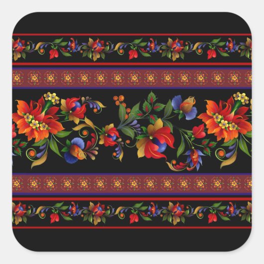 Kiev Black Vierkante Sticker (Voorkant)