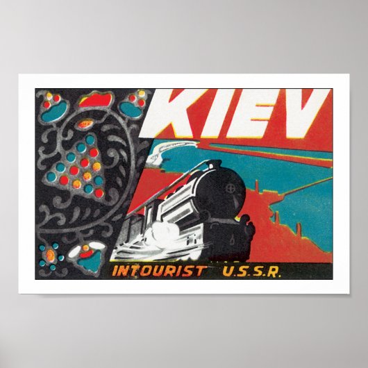 Kiev - Intouristische USSR Poster (Voorkant)