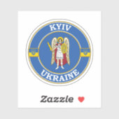 Kiev Oekraïne Circle Embleem Sticker (Vel)