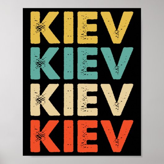 Kiev Oekraine Poster (Voorkant)