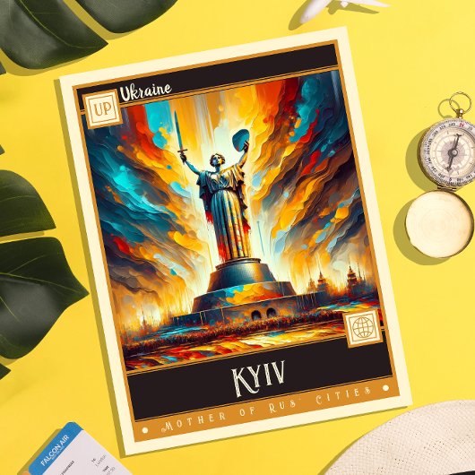 Kiev, Oekraïne |  schilderij Briefkaart