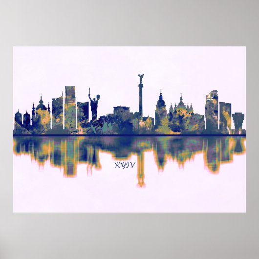 Kiev Skyline Poster (Voorkant)