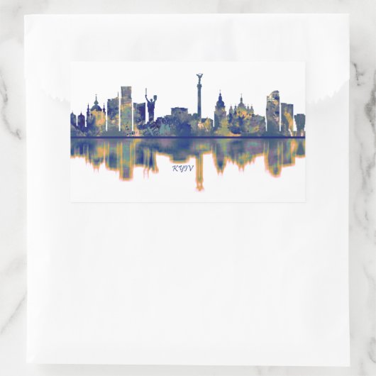 Kiev Skyline Rechthoekige Sticker (Tas)