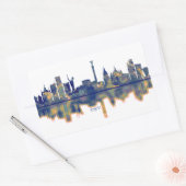 Kiev Skyline Rechthoekige Sticker (Envelop)