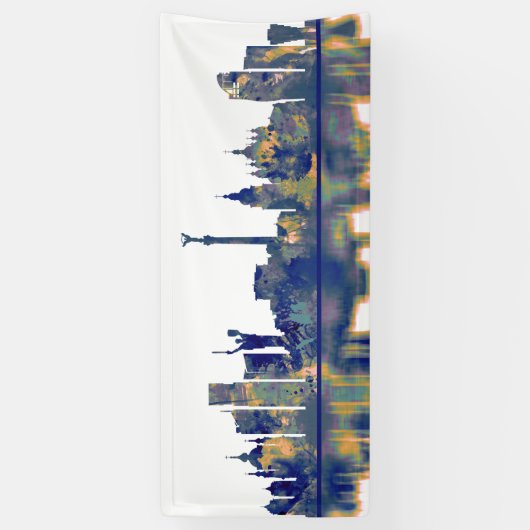 Kiev Skyline Spandoek (Verticaal)