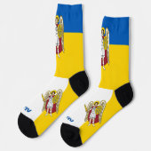 Kiev-Sokken, Oekraïense vlag, patriottisch Oekraïn Sokken (Links)