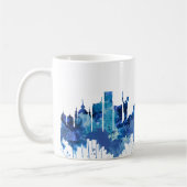 Kiev Ukraine Skyline Blue Koffiemok (Links)
