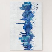 Kiev Ukraine Skyline Blue Legpuzzel (Verticaal)