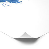 Kiev Ukraine Skyline Blue Perfect Poster (Hoek)