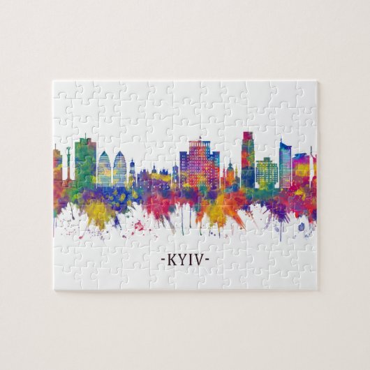 Kiev Ukraine Skyline Legpuzzel (Horizontaal)