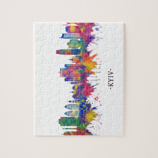 Kiev Ukraine Skyline Legpuzzel (Verticaal)