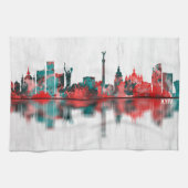 Kiev Ukraine Skyline Theedoek (Horizontaal)