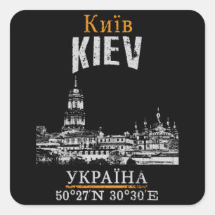Kiev Vierkante Sticker