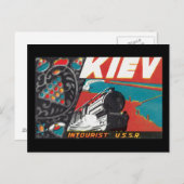 Kiev_Vintage Travel Poster Briefkaart (Voorkant / Achterkant)