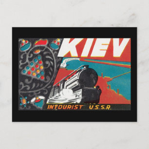 Kiev_Vintage Travel Poster Briefkaart
