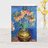 Kievitse in koperen schaal: Vincent Van Gogh Kaart (Gele Bloem)