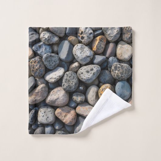 kiezelmozaïek bad handdoek (Wasdoekje)