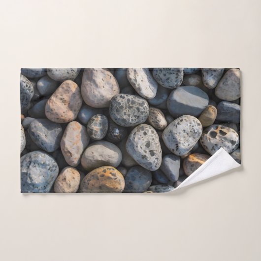 kiezelmozaïek bad handdoek (Handdoek)