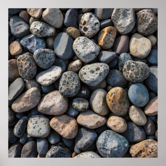 kiezelmozaïek poster (Voorkant)