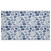 Kiezelpatroon - Cyanotype-effect Stof (Fat Quarter)