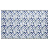 Kiezelpatroon - Cyanotype-effect Stof (Yard (91,4 cm))
