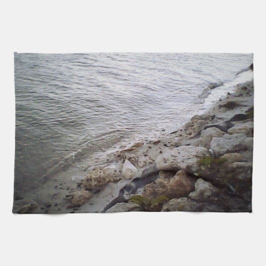 Kiezels Aan Het Strand Theedoek (Horizontaal)