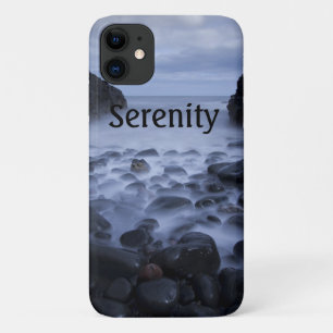 Kiezels en stenen langs de oceaan kustlijn  Case-Mate iPhone case