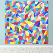 Kiezels op een Strand Canvas Afdruk (Insitu (Houten vloer))