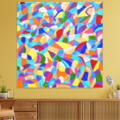 Kiezels op een Strand Canvas Afdruk (Insitu (Woonkamer))