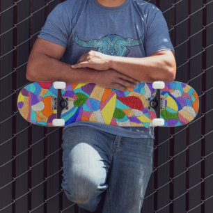 Kiezels op een Strand Persoonlijk Skateboard
