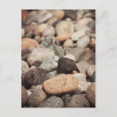 Kiezels op het strand briefkaart (Voorkant)