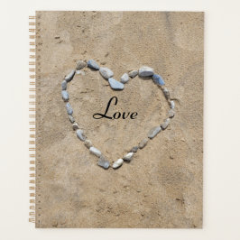 Kiezels op het strand planner