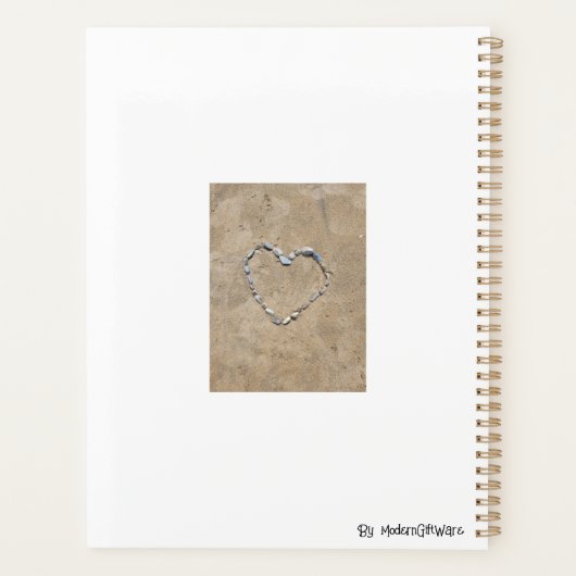 Kiezels op het strand planner (Achterkant)