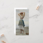 Kiezels verzamelen op het strand kaart (Voorkant / Achterkant in situ)