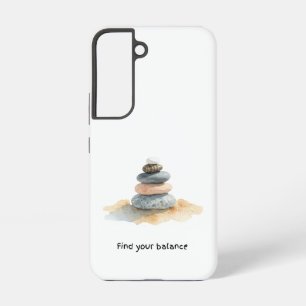 Kiezels Vind je Evenwicht  Samsung Galaxy Hoesje