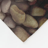 kiezelstenen foto fleece deken, klein deken (Hoek)