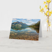 Kiezelstenen in het Meer Kaart (Gele Bloem)